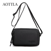 AOTTLA Shoulder Bag Casual Mini Bag For Men High Quality Pure Color Crossbody Bags Business Travel Versatile New Mens Small Bag