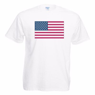 Kaus Lengan Pendek Pria, T-Shirt Gaya Musim Panas Kedatangan Baru Mode Sanamerika Serikat Bendera Desain Digital Printing S-4XL-5XL-6XL