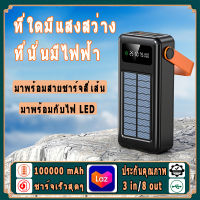 Powerbank Solar 20000mAh แท้ 100% โซล่าเซลล์ สี่สายในตัว ความจุ พาวเวอร์แบงค์ โซล่าเซลล์ พลังงานแสงอาทิตย์ เก็บไฟได้นาน พกพาสะดวก แบตสำรองของแท้