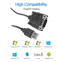 New USB RS232 to DB 9-Pin Male Cable Adapter Converter Supports Win 7 8 10 Pro System Supports various serial devices USB Hubs