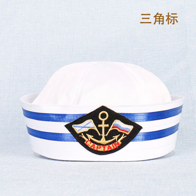 ZSHENG หมวกหมวกกะลาสีสำหรับแสดงบนเวทีสำหรับเด็กหมวกกัปตันคอสเพลย์