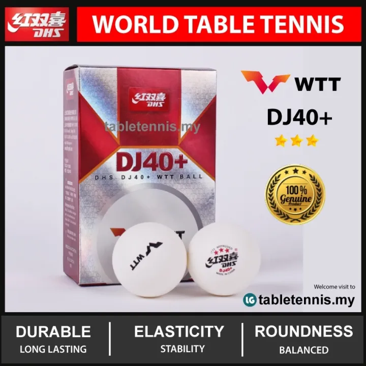 DHS Ball DJ40 WTT 2021-2022 World Tour 3 Star Table Tennis Ball Ping ...