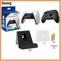 GEORG ปรับได้ปรับได้ ที่วางคอนโทรลเลอร์ ตะขอจับเกม ขาตั้งแขวนผนัง ที่แขวนเก็บของ ติดผนังแบบติดผนัง ติดตั้งตัวควบคุม