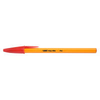 BIC บิ๊ก ปากกา Orange ด้ามส้ม ปากกาลูกลื่น หมึกแดง หัวปากกา 0.7 mm. จำนวน 1 ด้าม