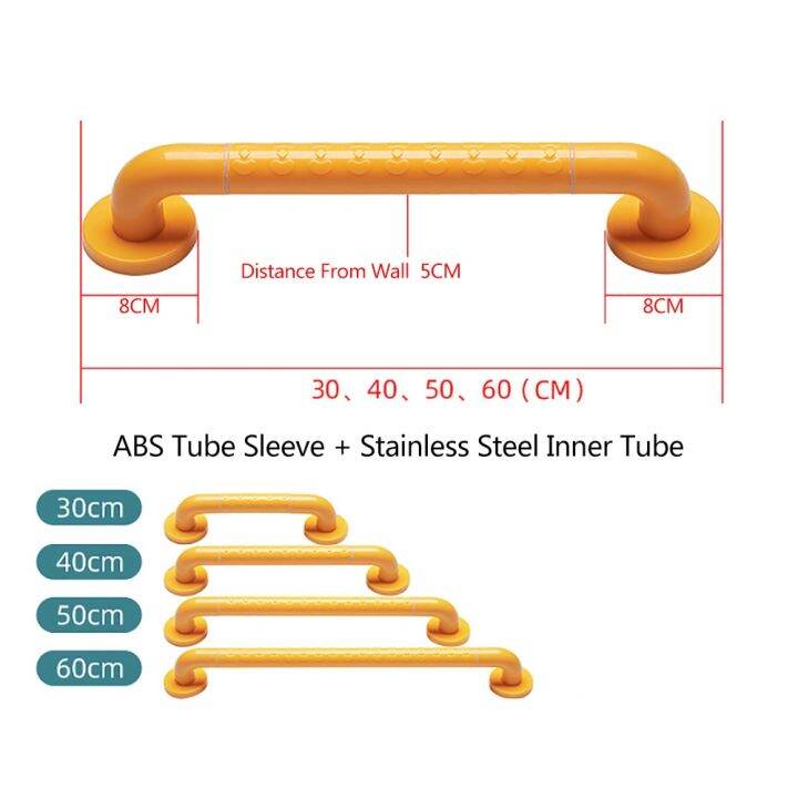 ห้องน้ำเหล็กสแตนเลสคว้าบาร์ตัวยึดเพื่อความปลอดภัยในห้องน้ำที่จับยึดผนังเพื่อความปลอดภัยอุปกรณ์เสริมที่เท้าแขนกันลื่น