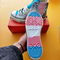 ☄✥  Big break code box home canvas shoes sequins high level appearance vulcanized soles wear the men and women with type of recreational canvas shoes