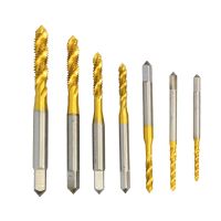 Hss Titanium Steel Screw Tap Coated Metric Spiral Thread M2 / M2.5 / M3 / M3.5 / M4 / M5 / M6 Hand Tr Tap Right thread