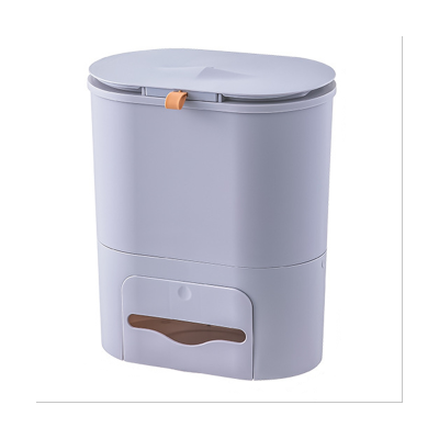Large-Capacity Sliding Wall-Mounted Trash Can with Lid, Kitchen Cabinet Door Hanging, Recycling Station