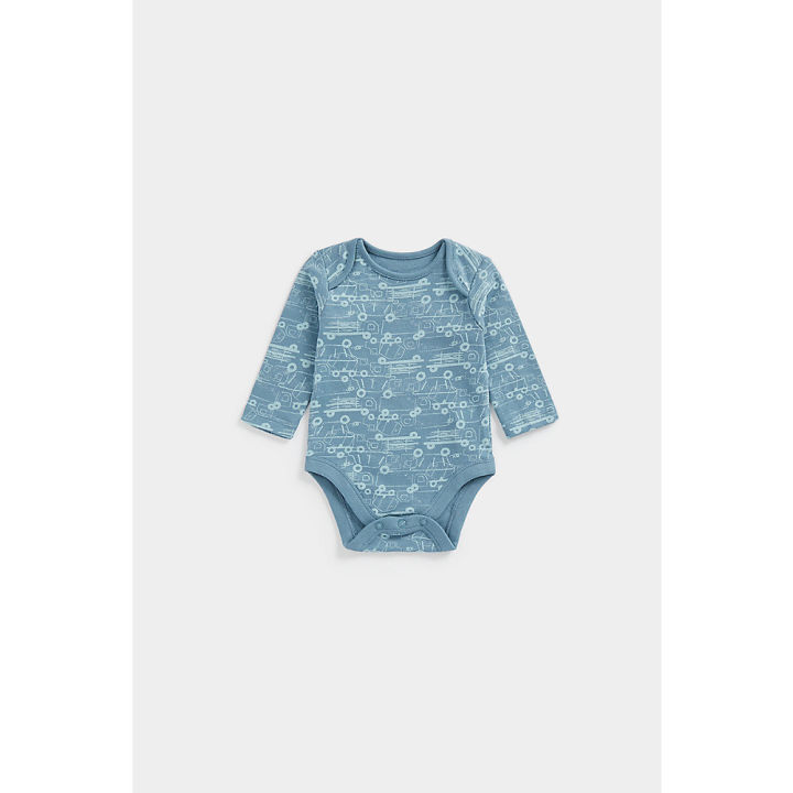 ชุดบอดี้สูทเด็ก-mothercare-trucks-long-sleeved-bodysuits-5-pack-cd312