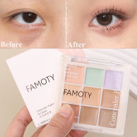 ปากกาเน้นข้อความ9สีพาเล็ทคอนซีลเลอร์ความสดใสคอนซีลเลอร์กันน้ำเครื่องสำอางครีมแต่งหน้า