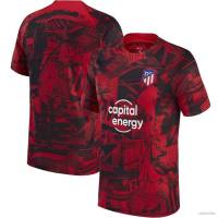 JS 22/23 Atletico Madrid Jersey Training Wear Football Tshirts Short Sleeve Pre-Match Tee Player Version SJ