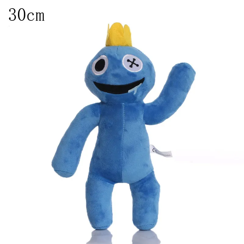 Ro-bloxed Rainbow Friends Plush Toy Cartoon Game Doll Cute Blue Baby  Monster Toy