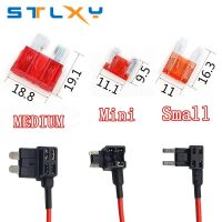 【DT】hot！ 12V MINI SMALL MEDIUM Size Car Fuse Holder Add-a-circuit TAP with 10A ATM