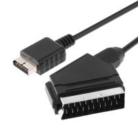 ต้องมี1Pcs RGB SCART สายเคเบิล1.8เมตร6ฟุตสาย TV AV สำหรับ2 3 PS2 PS3สายอุปกรณ์เสริมสำหรับเล่นเกมคอนโซลเกม