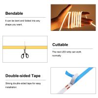 Super thin narrow COB Strip LED Light Bar 12V 24V RA90 5mm width FOB String Warm Natural Cold White for Decoration Lighting