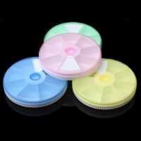 【CW】✙  7 Days Weekly Round Pill Plastic Tablet Storage Holder Organizer