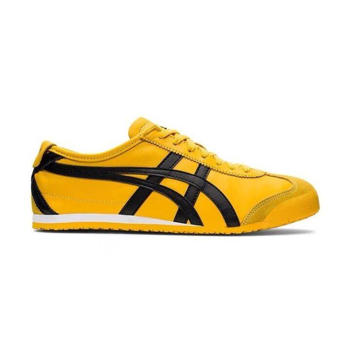 2023-asics-รองเท้า-mexico66เสือข้อต่ำสีเหลืองลำลองกีฬาสำหรับทั้งหญิงและชาย-ld4080490