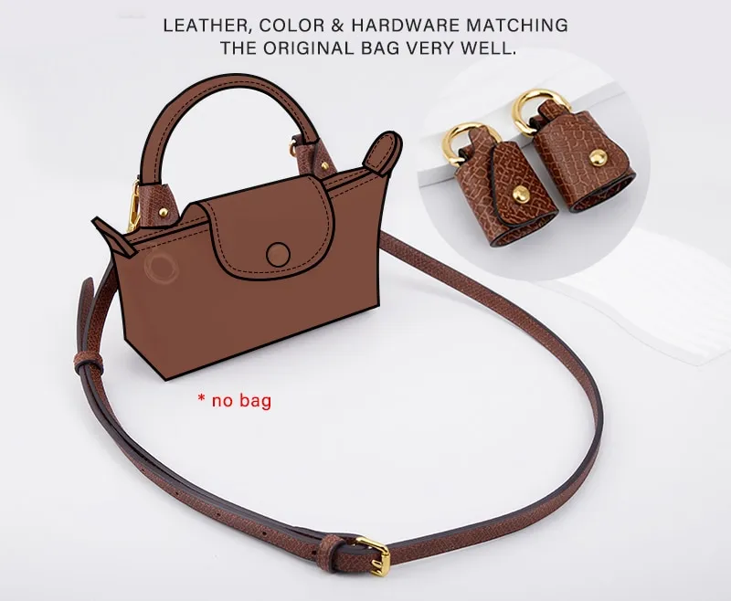 WUTA Shoulder Bag Straps For Longchamp Crossbody Purse Women Genuine  Leather Handbag Strap Adjustable DIY Belt Bag Accessories