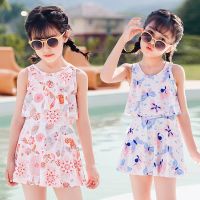 [COD] Childrens swimsuit girls summer one-piece princess dress and medium-sized childrens sunscreen cute girl baby