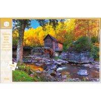 Jigsaw Puzzle ตัวต่อจิ๊กซอว์ 500 ชิ้น T059 Landscapes วิวธรรมชาติ Forest Garden รูปป่าไม้และลำธาร MagicLand6