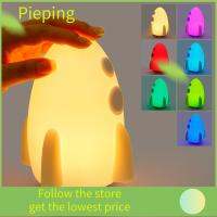 PIEPING สี RGB โคมไฟกลางคืน ชาร์จไฟได้ ซิลิโคน จรวด Clap ไฟส่องสว่างทันที ไฟกลางคืน