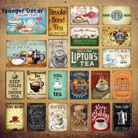 Classic Italian Coffee Metal Tin Signs Drink Tea Mocha Vintage Poster Wall Plate For Bar Home Kitchen Decor Wall Sticker YI-037