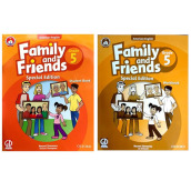 Bộ sách tiếng Anh Family and Friends 5 gồm 2 quyển Student Book + Workbook