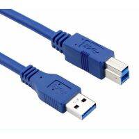 1ชิ้น0.5เมตร Usb 3.0 A Male Am To Usb 3.0 B Type Bm Extension Printer Wire Cable Usb3.0 Cable Converter สำหรับสายข้อมูลเครื่องพิมพ์