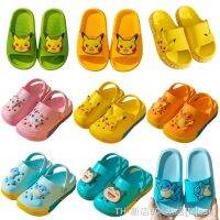 hot【DT】❖✺☬  Squirtle Pikachu Jigglypuff Charmander Slippers Sandals Flip Flops Anime Kawaii EVA Beach Shoes Kids Gifts