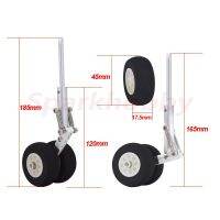 1ชิ้น100 120 140มม In Lega Di Alluminio Telescopico Doppia Molla A Duote In Ginocchio Carrello Di Atterraggio RC ต่อ Quadricottero Aereo Ad Ala Fissa