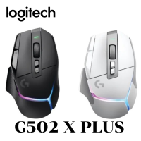 (G502 X PLUS) WIRELESS MOUSE (เมาส์เกมมิ่งไร้สาย) 25,600DPI มีไฟRGB ชาร์จไฟผ่าน USB-C (มี 2 สี) ประกัน 2 ปี ของแท้