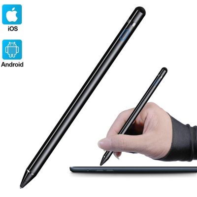 Universal for Apple iPad Active Stylus Pen Pencil Capacitive Screen Table Touch Pens for Apple Pencil 1 2 Holder Glove