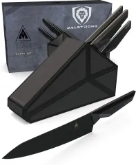 Dalstrong Cheese Knife Set - 4-Piece - Shadow Black Series - Black Titanium Nitride Coated - High Carbon - 7CR17MOV-X Vacuum Treated Steel Cheese