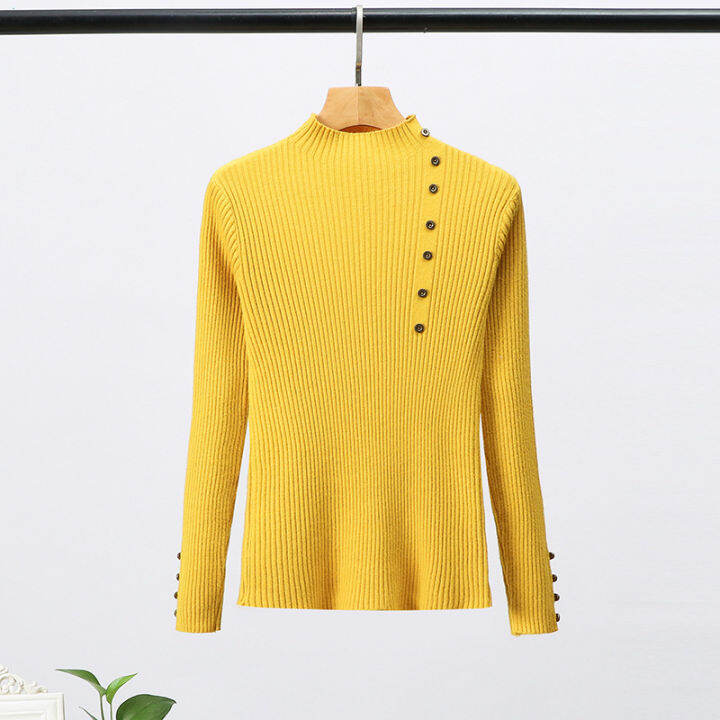 turtleneck-solid-color-bottoming-sweater-women-fashion-simple-long-sleeve-slim-knit-sweater-pullover-female-spring-autumn