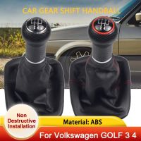 【cw】 for Volkswagen VW City Golf 3 4 MK4 MK3 Town 1J 1H 1998 2006 5 6 Speed Shifter Car Leather Gear Shift Knob Handball Lever Cover