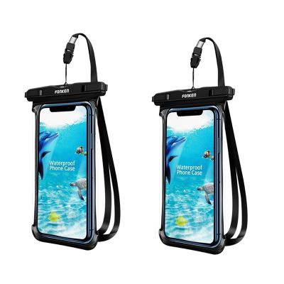 4X casing FONKEN pandangan penuh tahan air untuk ponsel di bawah air salju hutan hujan tas kering transparan kantong renang