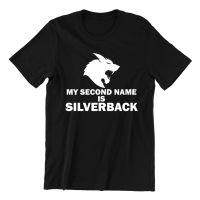 T-shirt เสื้อยืดแขนสั้นลําลอง ผ้าฝ้าย พิมพ์ลาย my middle name Iilverback Werewolf สวมใส่สบายS-5XL  KDB7