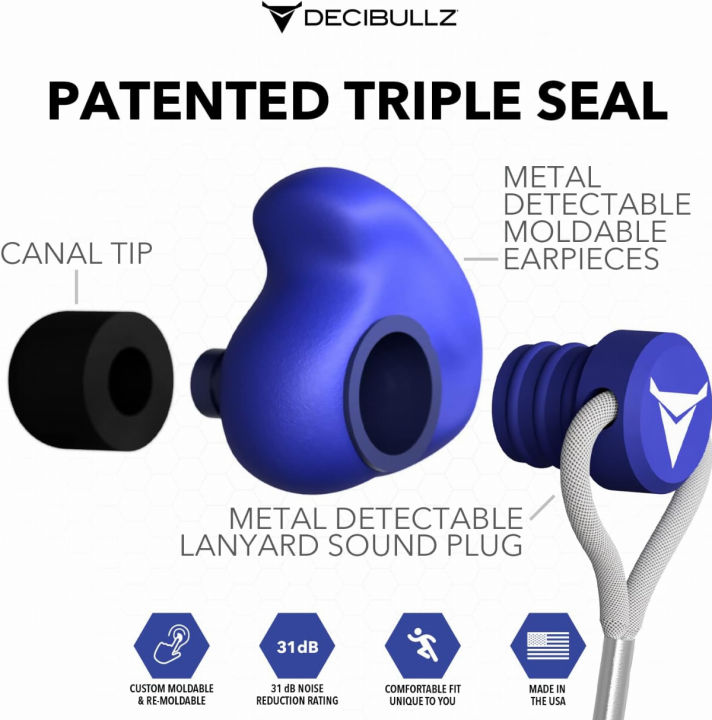 decibullz-metal-detectable-reusable-custom-molded-earplugs-31-nrr-5-pack