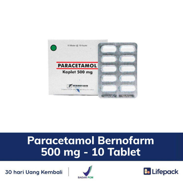 Paracetamol Bernofarm 500 mg 10 Tablet LIFEPACK Lazada Indonesia