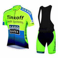 NEW  Saxo Bank Tinkoff Team Cycling Jersey Sets MTB Bicycle Bike Breathable shorts Clothing Cycling Suit 20D GEL