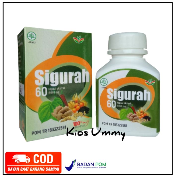 Cod Sigurah Kapsul Sigurah Isi 60 Kapsul Gurah Kesehatan Herbal Gurah Pernafasan Herbal Tbc 1852