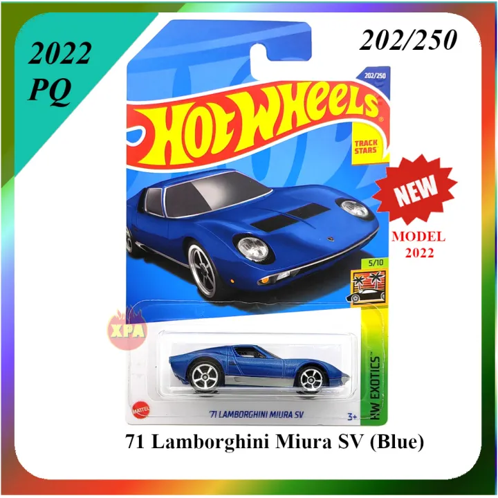 Miniature Hot Wheels 1/64 Lamborghini Miura SV 1971 - Série HW 70S VS 90S 2025 - Neuf
