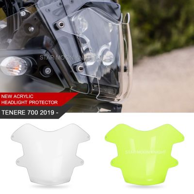 Motorcycle Acrylic Headlight Protector Guard For Yamaha Tenere 700 TENERE700 T700 T7 XT700 Z XT700Z 2019 Light Protection Cover