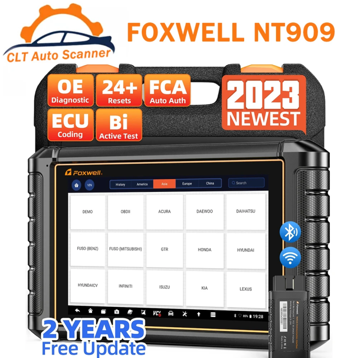 FOXWELL NT909 OBD2 Bluetooth BiDirectional Scan Tool ECU Coding 24