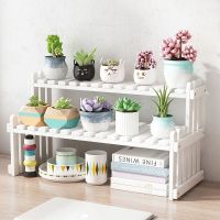 [COD] minimalist flower shelf indoor desktop office simple bamboo window sill succulent light luxury home