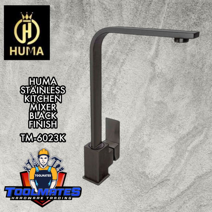 KITCHEN FAUCET MIXER HOT AND COLD LINE 304 STAINLESS BLACK FINISHED