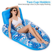 Foldable Inflatable Floating Row PVC Portable Floating Boat Lounger Air Mattresses Inflatable Water Sleeping Bed Chair Hammock