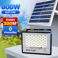 AIQC 【รับประกัน10ปี】 ไฟโซล่าเซล โซล่าเซลล์ Solar Light ไฟถนน ไฟสปอตไลท์ 600W 500W กันน้ำIP67