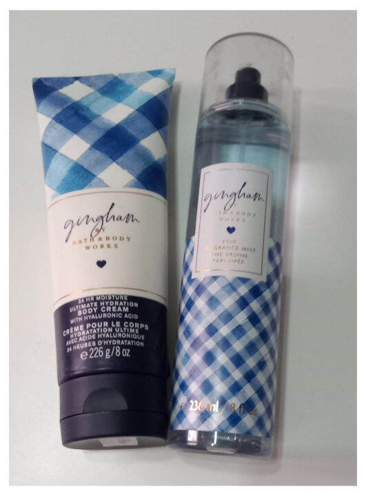 BBW Gingham DUO / 24 Hour Moisture Ultimate Hydration Body Cream / Fine ...