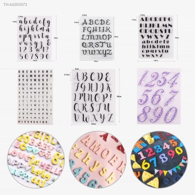 ■❧◇ DIY Alphabet Numbers Cookie Cutter Pattern Embosser Stamp Letters Decorating Fondant Cake Tools Sugarcraft Transparent Stamp
